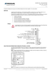 Produal KLH-M Guide De L'utilisateur