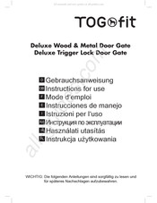 TogFit Deluxe Wood & Metal Door Gate Mode D'emploi