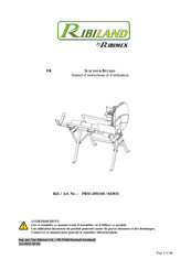 Ribimex RIBILAND PRSC450/160 Manuel D'instructions Et D'utilisation