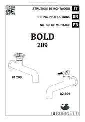 IB RUBINETTI BOLD B1 209 Notice De Montage