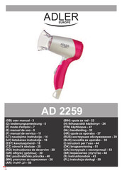 Adler europe AD 2259 Mode D'emploi