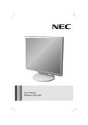 NEC MultiSync LCD1770GX-BK-R Manuel De L'utilisateur