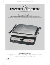 Profi Cook PC-KG 1030 Mode D'emploi