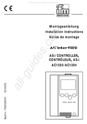 IFM Electronic AS-interface AC1303 Notice De Montage