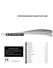 Concept2 PM4 Manuel D'utilisation