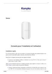 Konyks Senso Conseils Pour L'installation Et L'utilisation