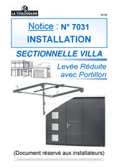 La Toulousaine 7031 Instructions D'installation
