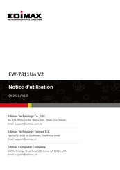 Edimax EW-7811Un V2 Notice D'utilisation