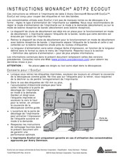 Avery Dennison Monarch EcoCut 2 Instructions