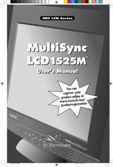 NEC MultiSync LCD Série Mode D'emploi