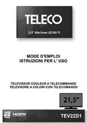 Teleco TEV22D1 Mode D'emploi