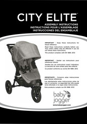 Baby Jogger city elite Instructions Pour L'assemblage