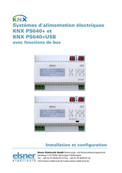 elsner elektronik KNX PS640+ Manuel D'installation Et Configuration