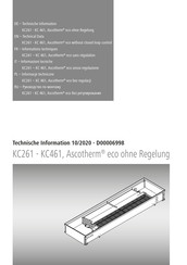 Arbonia Ascotherm KC261 Informations Techniques