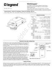 LEGRAND Wattstopper FSP-212 Instructions D'installation