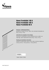 hawa Frontslide 100 A Instructions De Conception Et De Montage