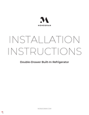 Monogram ZIDI240HII Instructions D'installation