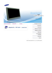 Samsung SyncMaster 820TSn Mode D'emploi