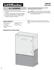 LiftMaster MRIN Mode D'emploi