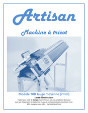 ARTISAN 70D Jauge Mode D'emploi