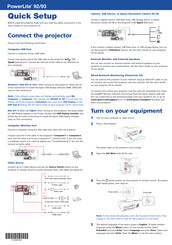 Epson PowerLite 93 Guide Rapide