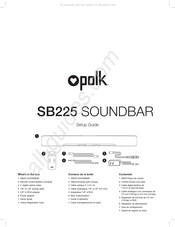 Polk SB225 Mode D'emploi