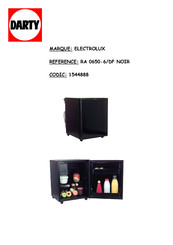 Electrolux miniCool RA 0650-6/DF Mode D'emploi