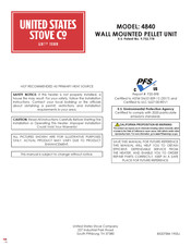 United States Stove Company 4840 Mode D'emploi