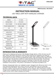 V-TAC 8602 Manuel D'instructions