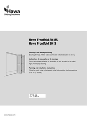 hawa Frontfold 30 IS Instructions De Conception Et De Montage