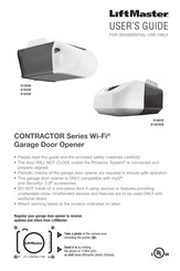 LiftMaster Contractor Série Guide De L'utilisateur