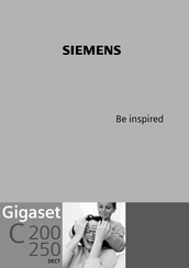 Siemens Gigaset C 250 Mode D'emploi