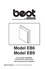 Broan best EB9 Mode D'emploi