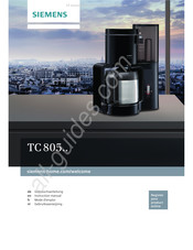 Siemens TC805 Série Mode D'emploi