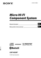 Sony CMT-HX5BT Mode D'emploi