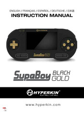 Hyperkin SupaBoy BlackGold Mode D'emploi