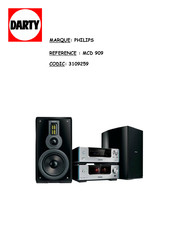 Philips MCD909/12 Mode D'emploi