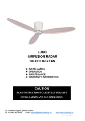 Beacon Lighting Lucci air Instructions D'installation