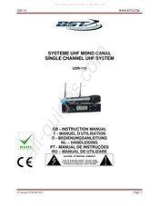 BST UDR-110 Manuel D'utilisation