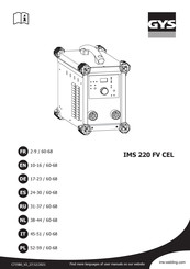 GYS IMS 220 FV CEL Notice Originale