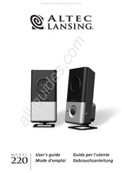 Altec Lansing 220 Mode D'emploi