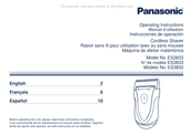 Panasonic ES3833 Manuel D'utilisation