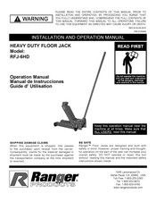 Ranger Products RFJ-6HD Manuel D'installation Et D'utilisation