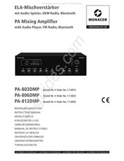 Monacor International PA-806DMP Mode D'emploi