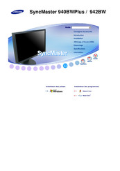 Samsung SyncMaster 940BWPlus Mode D'emploi