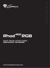 Genesis Rhod 400 RGB Guide D'installation Rapide