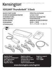 Kensington SD5200T Thunderbolt 3 Guide De Démarrage Rapide