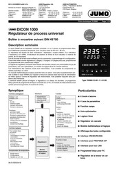 JUMO DICON 1000 Mode D'emploi