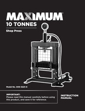 Maximum 009-0221-6 Guide D'utilisation