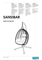 Micasa SANSIBAR 4080.722.000.00 Instructions D'installation